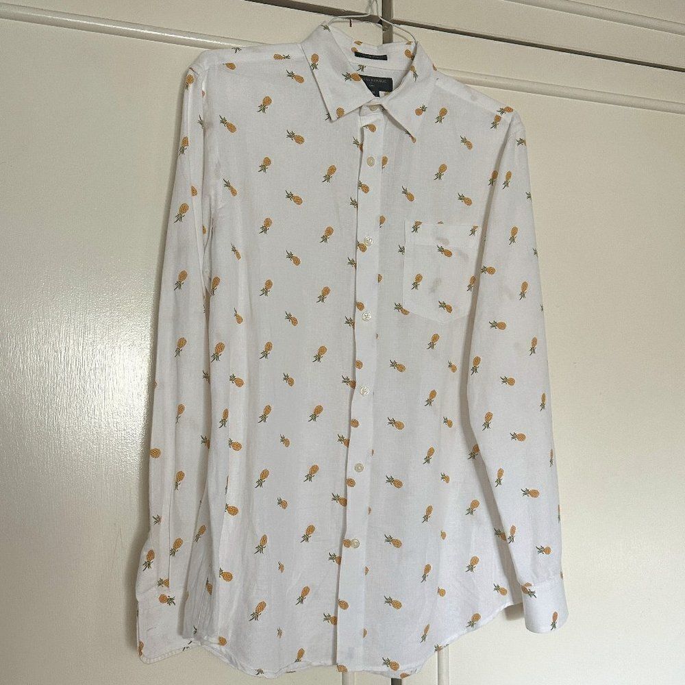 Banana Republic Pineapple Print Button Down
